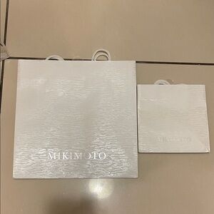 Mikimoto Elegant White Bags Duo